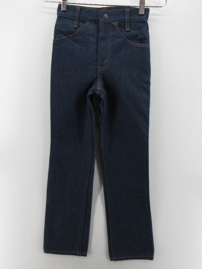 Vtg Levis Jeans Boys Youth 10 Slim 80s Straight Denim Orange Tab Pants New
